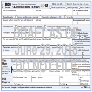 Financial 1 - Draft Form 1040